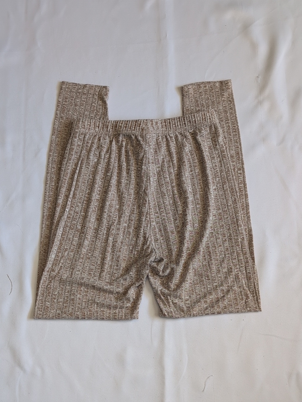 Cozy Ribbed Drawstring Lounge Pants - Taupe - Picture 7 of 7